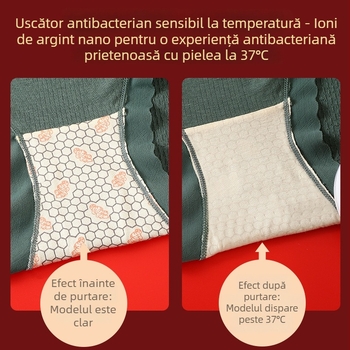 Lenjerie intimă feminină, talie înaltă pentru modelarea siluetei, din modal și bumbac, respirantă și antibacteriană, mărime plus