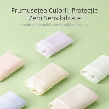 Chiloți triunghi pentru femei din ice silk, uscare rapidă, respirabili, antibacterieni, talie medie, culoare solidă