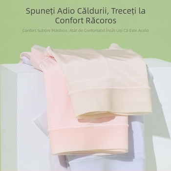 Chiloți triunghi pentru femei din ice silk, uscare rapidă, respirabili, antibacterieni, talie medie, culoare solidă