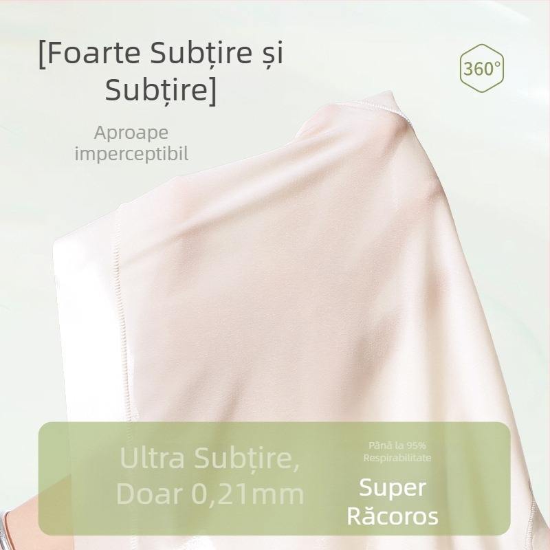 Chiloți triunghi pentru femei din ice silk, uscare rapidă, respirabili, antibacterieni, talie medie, culoare solidă