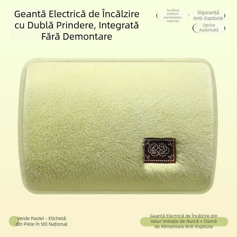 Sticlă mare de apă fierbinte, standard național, pluş reîncărcabil, extinsă, rezistentă la explozie, încălzitor de mână electric, pătură caldă