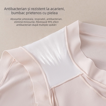 Chiloți pentru femei fără cusături, din ice-silk, ușori, respirabili, talie medie, mărime mare, cu crotch extins, antibacteriale, triunghiulare