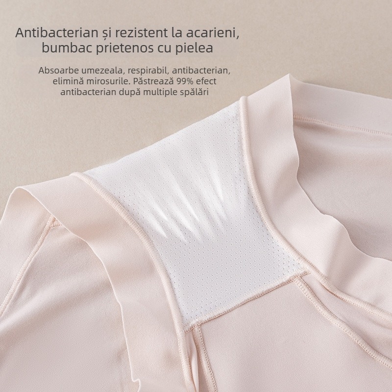 Chiloți pentru femei fără cusături, din ice-silk, ușori, respirabili, talie medie, mărime mare, cu crotch extins, antibacteriale, triunghiulare