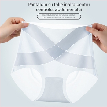 X shapewear bandaj din ice silk pentru femei – talie înaltă, ridicare a șoldurilor și abdomenului, material respirabil ultra-subțire