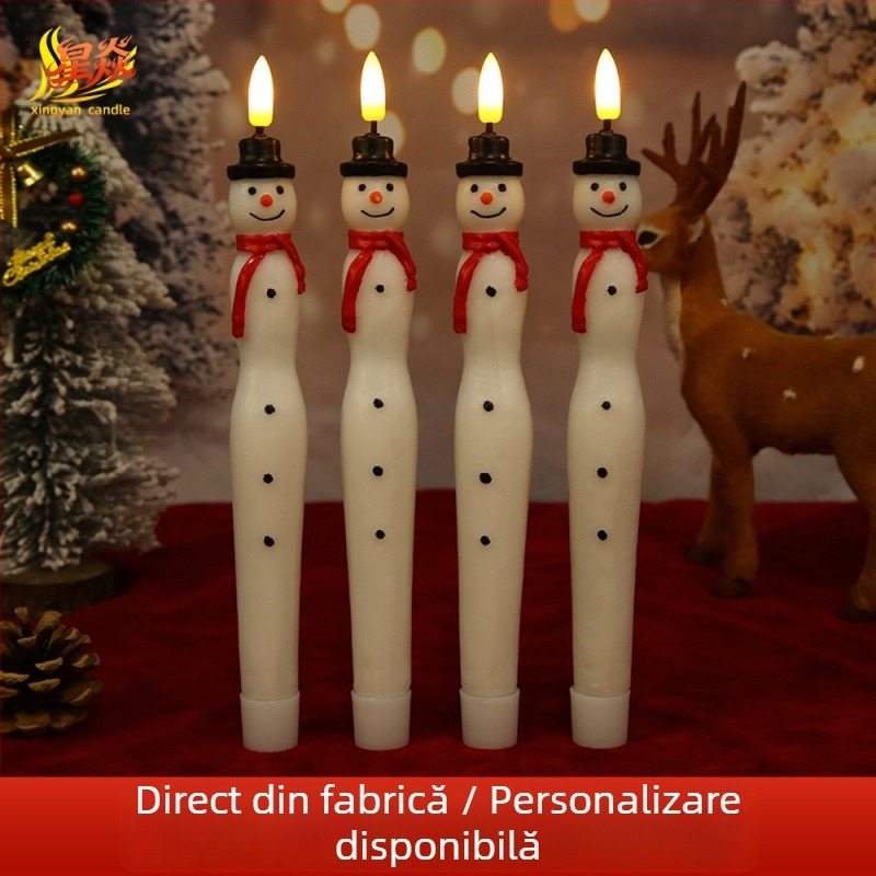 Starfire LED om de zăpadă Crăciun cu tulpină lungă, decor ambiental pentru sărbători și petreceri
