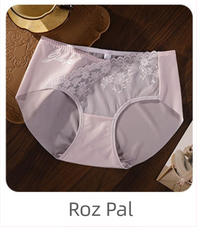 Ice Silk lenjerie intimă pentru femei, mărime mare, confortabilă, fără cusături, ridicare a fesierelor, respirabilă, sexy, talie medie, dantelă de lux, căptușeală din mătase Mulberry