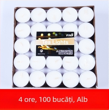 Lumânare de aromaterapie, fără fum, ardere de 4 ore, lampă din parafină în formă de cupă