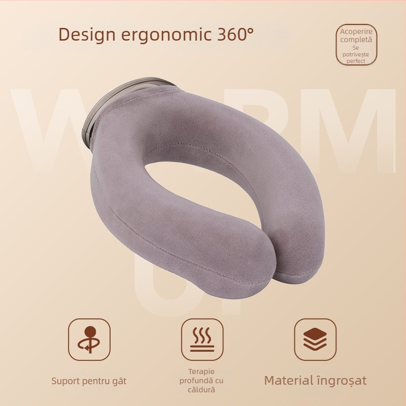 Borcă de apă în formă de U pentru gât, design suspensiv, utilizare dublă cald/rece, PVC cu diametru mare