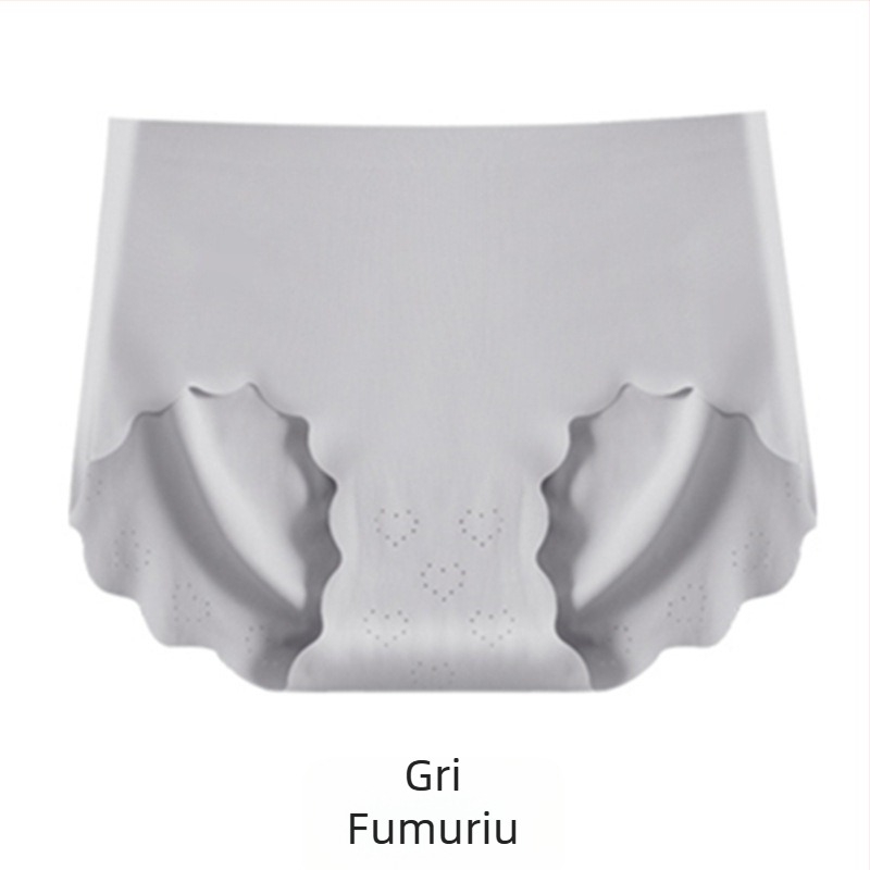 Chiloți pentru femei Ice Silk, talie medie, respirabili, cu căptușeală din bumbac