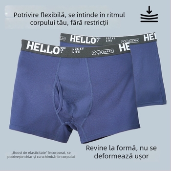 Boxeri bărbați din modal, talie medie, confortabili și respirabili, cu deschidere laterală în zona inghinală