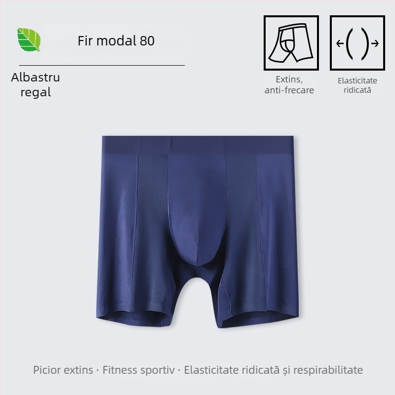 Boxeri sport pentru bărbați, din modal, cu croială extinsă, ușori și respirabili, pentru alergare și fitness vara