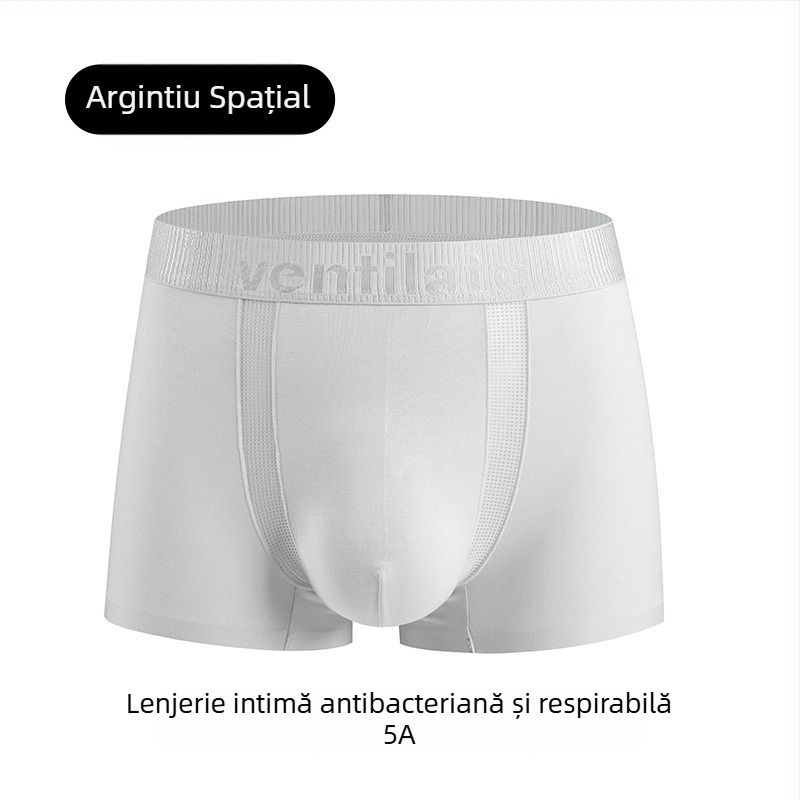 Boxeri pentru bărbați din Modal, vară: subțiri, respirabili, antibacterieni, croială lejeră, talie medie, mărime mare, culoare solidă