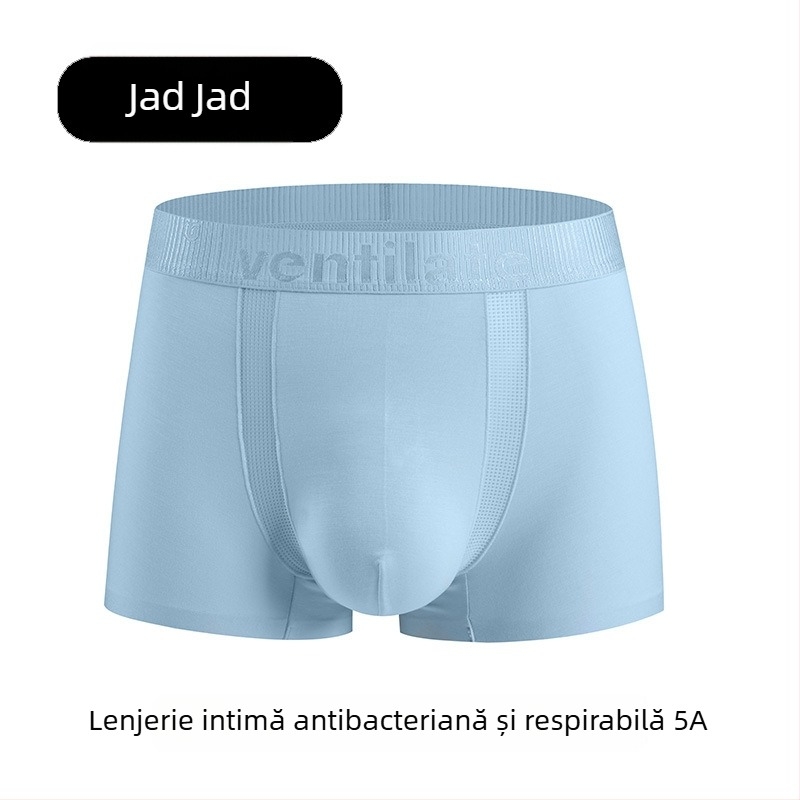 Boxeri pentru bărbați din Modal, vară: subțiri, respirabili, antibacterieni, croială lejeră, talie medie, mărime mare, culoare solidă