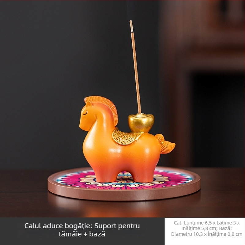 Recipient ceramic pentru tămâie – ornament decorativ pentru casă, stil chinezesc, suport de masă