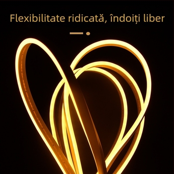 Bandă LED din silicon impermeabilă 5050 RGB, autoadezivă, 12V, bandă liniară, dimmabilă, iluminare înaltă