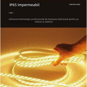 Bandă LED pentru exterior, impermeabilă, cinci rânduri, 320 LED-uri, 16W, unghi fascicul 120°, cipuri LED Philips 2835