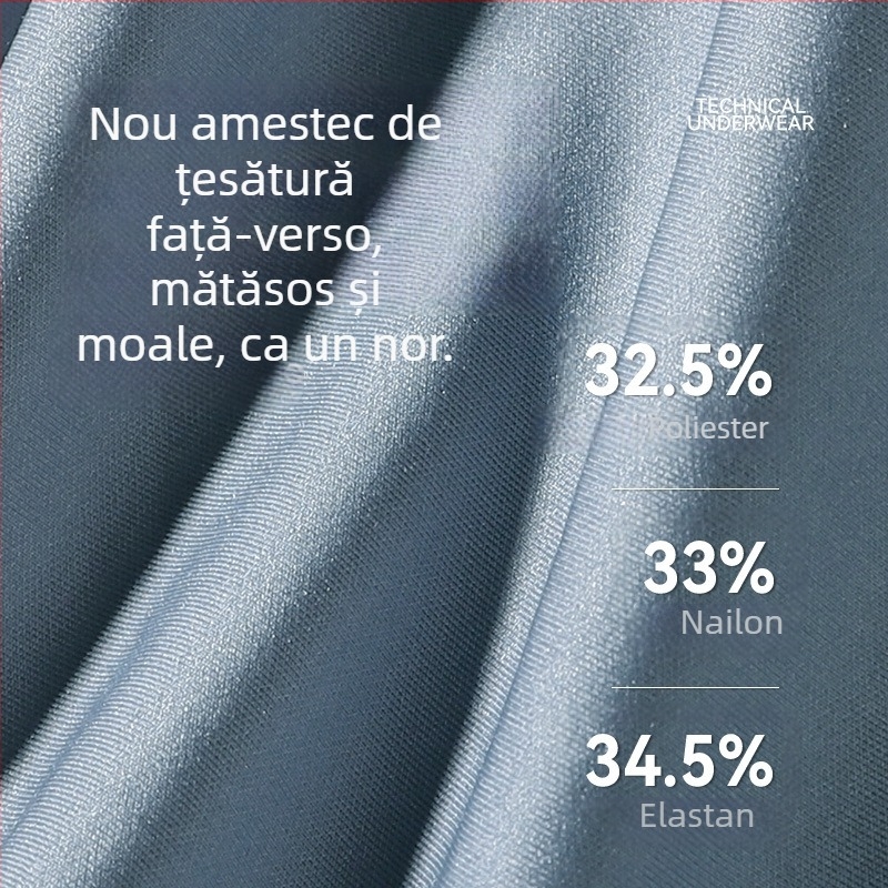 Boxeri bărbați din Ice Silk, fără cusături, respirabili și antibacterieni