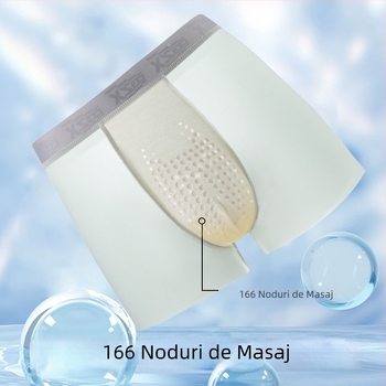 Boxeri bărbați din ice silk antibacterian, respirabili, uscare rapidă, cu plasă