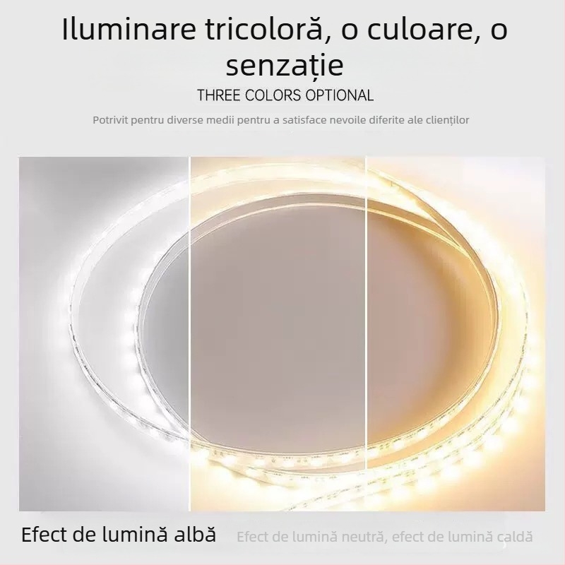 Bandă LED dual-color de 24V, 20 m, cu 180 LEDuri, 3 fire, reglabilă în intensitate și culoare prin sistem inteligent