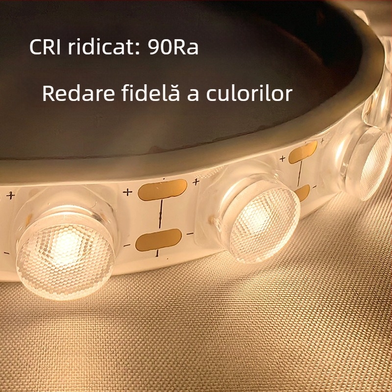 Bandă LED flexibilă pentru spălarea pereților, 24V, 48 LED/m, 3030, CRI 90, 18W, fascicul 30°, reglabilă, pentru fațade, peisaje și reclame