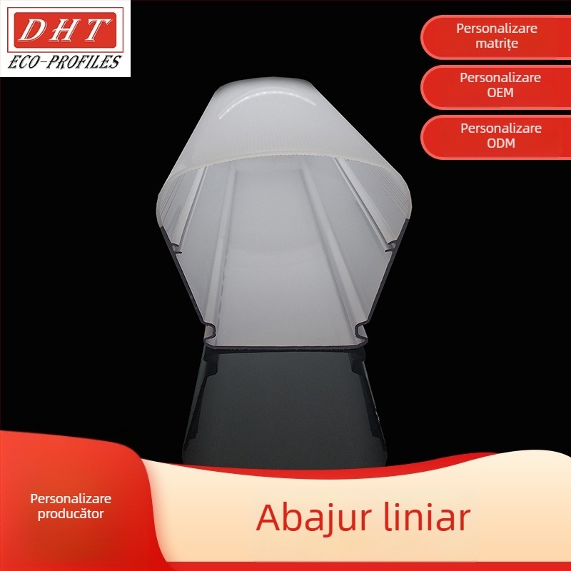 Abajur și carcasă LED din PC extrudat, coextruziune bi-color, profil PC