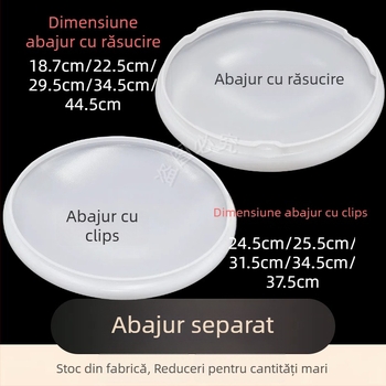 Abajur circular pentru plafon cu cataramă și margine răsucită, anti-strălucire – accesoriu de înlocuire pentru dormitor și hol
