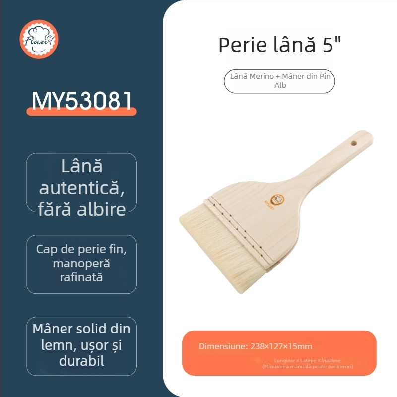 Perie din silicon de calitate alimentară pentru barbecu și coacere; pensulă de glazură pentru pâine, gălbenuș de ou și Mooncake.