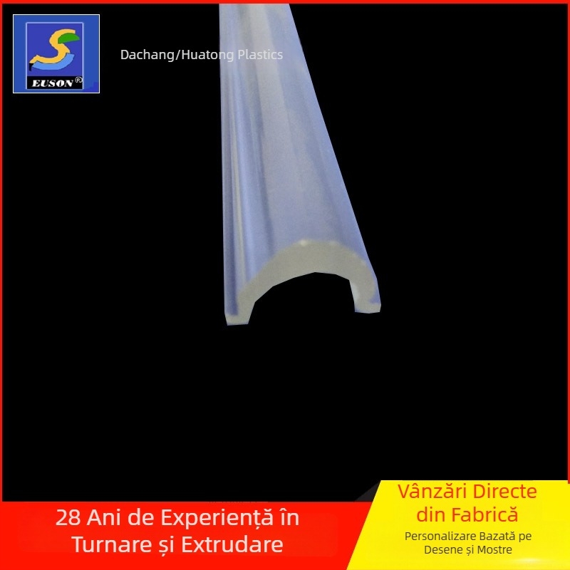 Abajur LED liniar din PMMA extrudat, transparent, acrilic, cu lentilă de înaltă claritate.