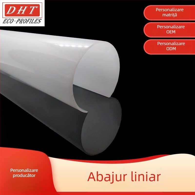 Abajur PC, difuzor translucid, fabricat prin extrudare, pentru iluminat rezidențial și comercial