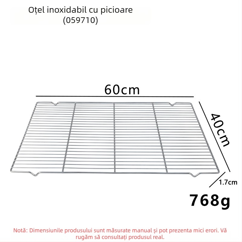 Raft de răcire din oțel inoxidabil pentru coacere pâine și prăjituri, cu picioare înalte, grătar din plasă pentru cuptor și grătar, utilizare comercială