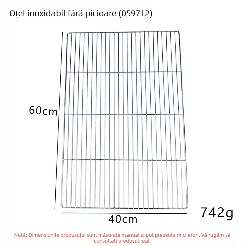 Raft de răcire din oțel inoxidabil pentru coacere pâine și prăjituri, cu picioare înalte, grătar din plasă pentru cuptor și grătar, utilizare comercială