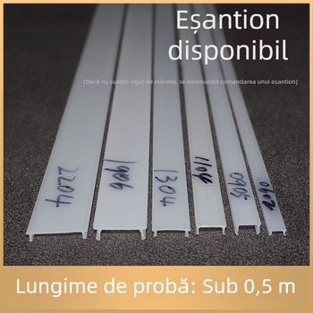 Abajur LED liniar personalizat cu capac pentru canal și carcasa din plastic – probă