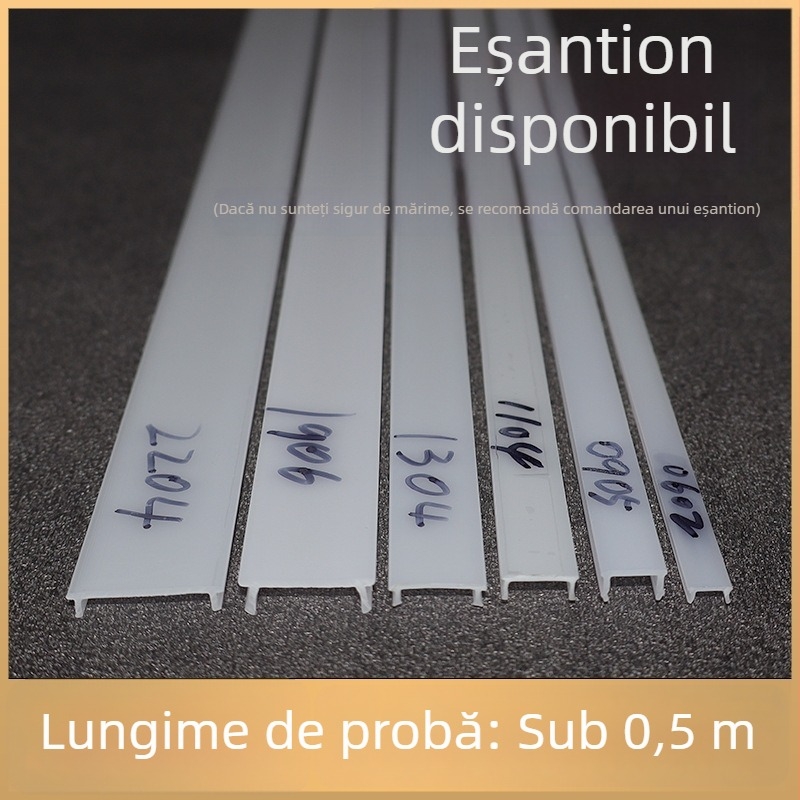 Abajur LED liniar personalizat cu capac pentru canal și carcasa din plastic – probă