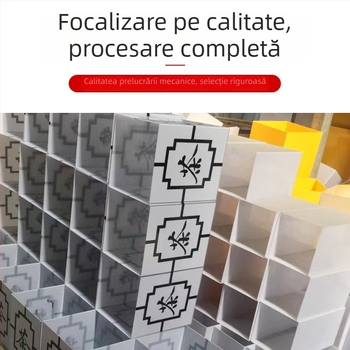 Abajur din acrilic cilindric, cu carcasă exterioară în formă dreptunghiulară, universal, material PP, nu se îngălbeneste, personalizabil