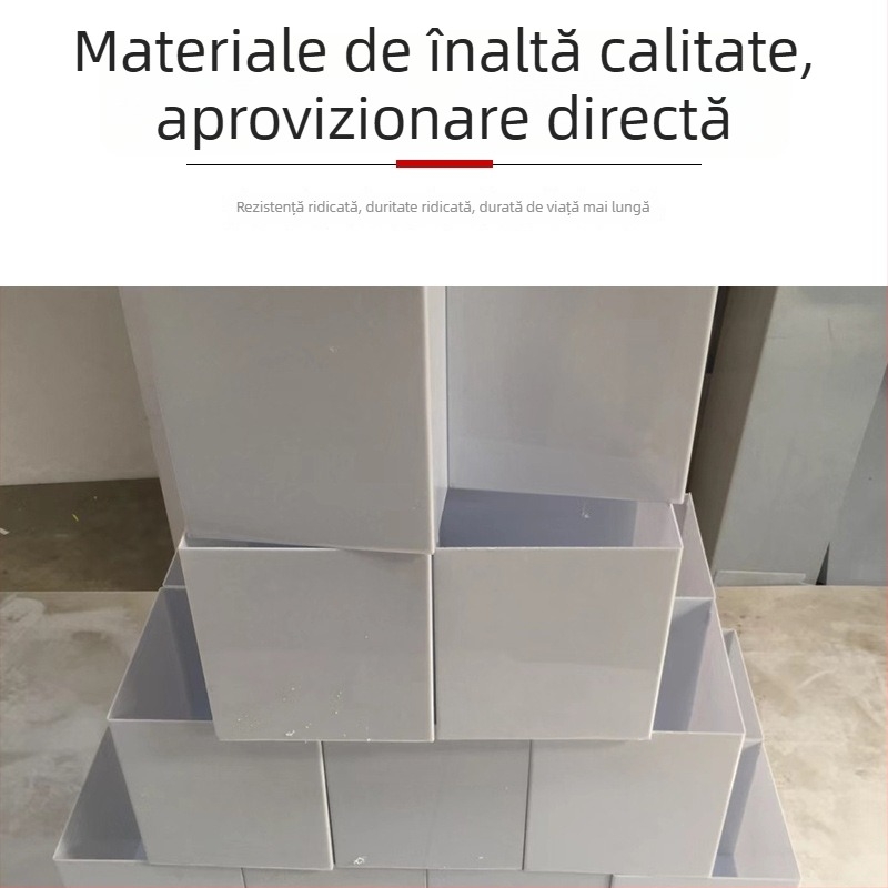 Abajur din acrilic cilindric, cu carcasă exterioară în formă dreptunghiulară, universal, material PP, nu se îngălbeneste, personalizabil