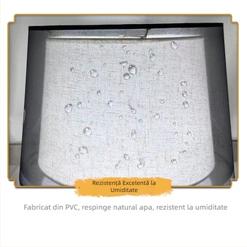 Abajur de lampă de masă din fibră de iută, corp rotund pentru lampă de dormitor, accesorii anti-orbire cu personalizare