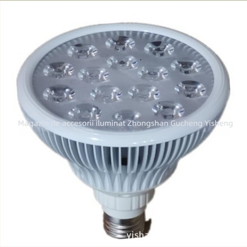 Carcasă PAR38-18W cu lentilă integrată, din aluminiu, anodizat — iluminat pentru creșterea plantelor și iluminat cosmetic