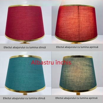 Abajur minimalist pentru lampă E27, țesătură plisată, realizat manual, pentru lampă de masă sau lampă de podea