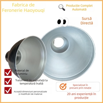 Abajur și corp personalizabile din cupru, aluminiu, fier și oțel inoxidabil pentru iluminat industrial și minier, cu soclu E27.