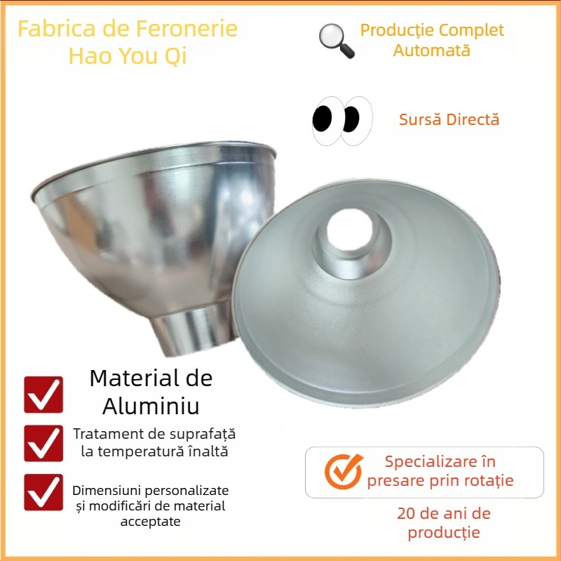 Abajur și corp personalizabile din cupru, aluminiu, fier și oțel inoxidabil pentru iluminat industrial și minier, cu soclu E27.