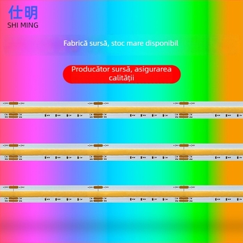 Bandă LED COB, tensiune joasă, 24V RGB, densitate înaltă 640 LED-uri, iluminare pentru dulap