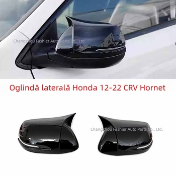 Capac de oglindă din fibră de carbon pentru Honda CR-V 2012-2022, în formă de coarne, carcasă decorativă de protecție