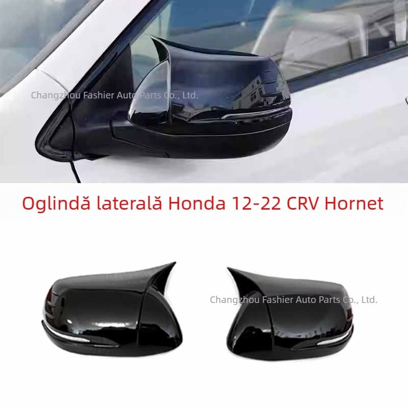 Capac de oglindă din fibră de carbon pentru Honda CR-V 2012-2022, în formă de coarne, carcasă decorativă de protecție