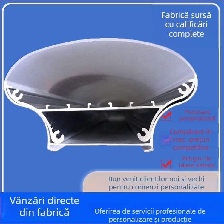 Abajur exterior bicolor impermeabil pentru tunel, carcasă de lampă din plastic complet integrată, extrudată în două nuanțe, protecție triple