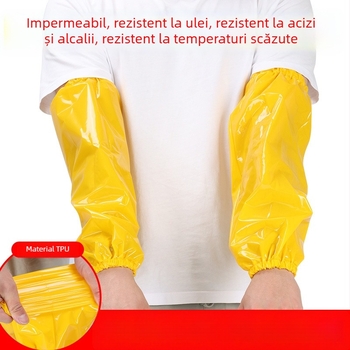 Manșon TPU impermeabil pentru adulți – unisex, bucătărie și procesare a alimentelor, rezistent la ulei, depozitare la rece