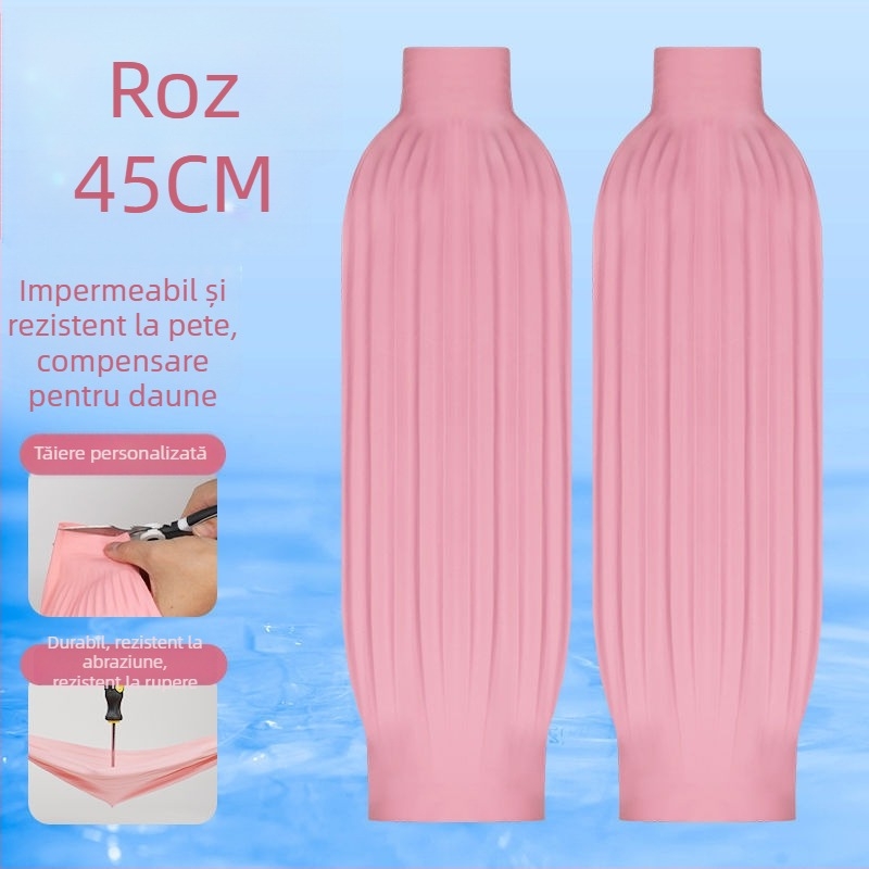 Manșete din latex impermeabil pentru bucătărie și produse acvatice – rezistente la ulei, uzură, murdărie, la acizi și baze, lungime extinsă