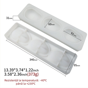 Formă din silicon în formă de mango, cu cavități multiple (3/4/6/10) pentru mousse de fructe și coacere