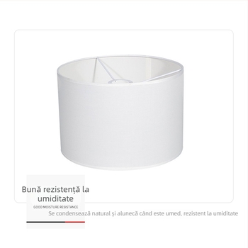 Abajur textil demontabil, crem TC, pentru veioza de podea și veioza de masă