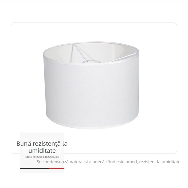 Abajur textil demontabil, crem TC, pentru veioza de podea și veioza de masă