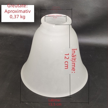 Abajur din sticlă sablată cu bază E27 – accesorii pentru candelabru, lampă de hol, lampă de tavan și capac de lampă pentru sufragerie